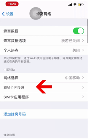 灵山苹果14维修网分享如何给iPhone14的SIM卡设置密码 