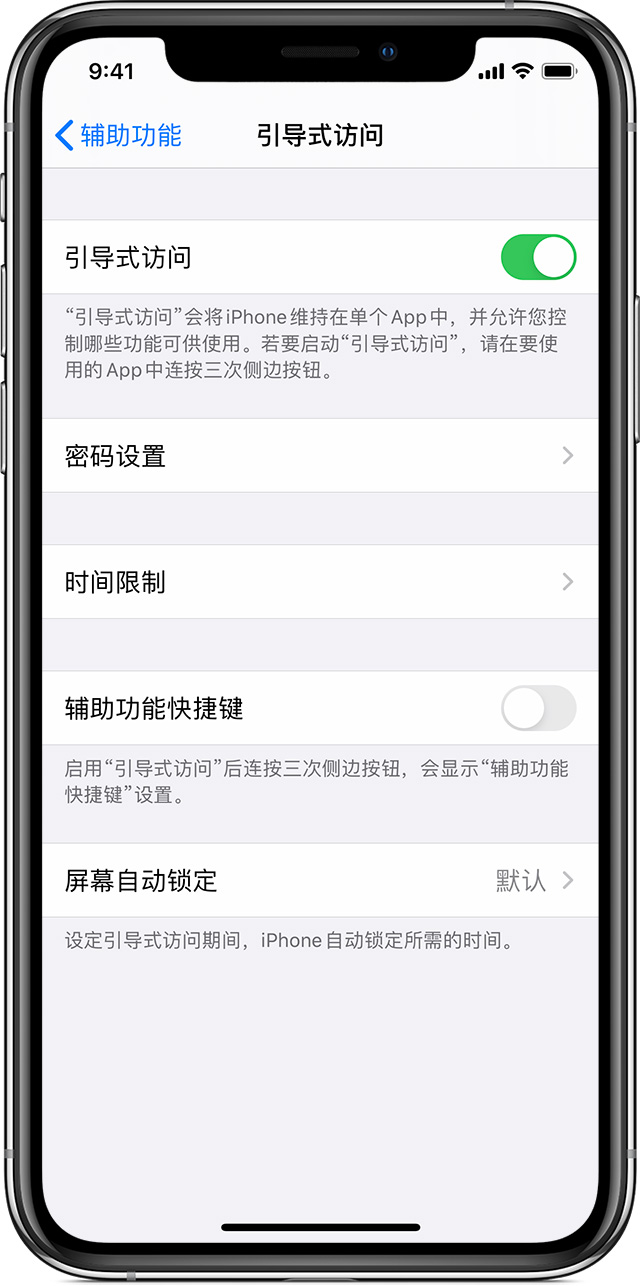 灵山苹果手机维修分享如何在 iPhone 上退出引导式访问 