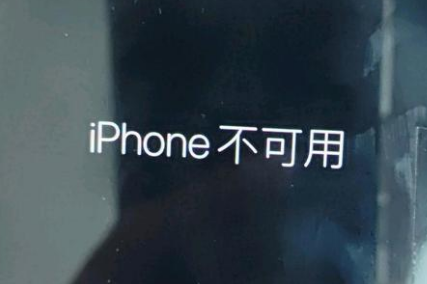 灵山苹果服务网点分享锁屏界面显示“iPhone 不可用”如何解决 