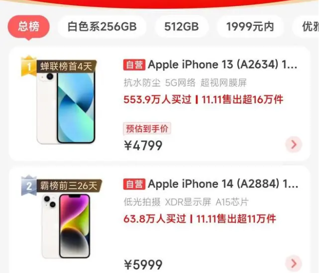 灵山苹果14维修分享iPhone14配置不如同价位的安卓还能大卖 