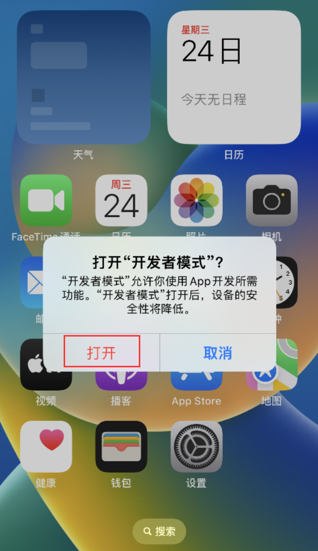 灵山苹果手机维修分享如何打开开发者模式 