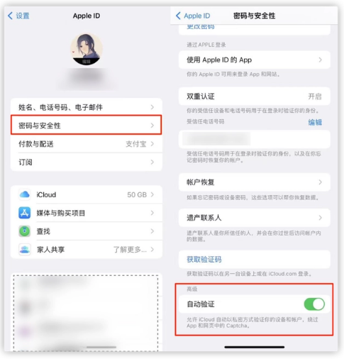 灵山苹果手机维修分享iOS 16 自动验证功能开启方法 
